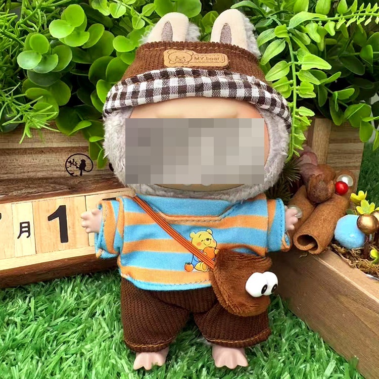 Striped bear brown (excluding dolls and shoes)