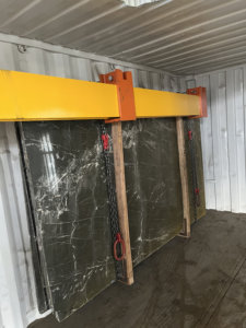 Hot Sale Forklift Attachment Extension Boom Jibs <strong>Loading</strong> an <strong>Unloading</strong> Stone Slab Bundle Into <strong>Container</strong> - Product Image 5