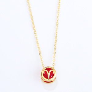 Designer Double-hollowed Multicolored Zircon <strong>12</strong> Constellations Circular Pendant Collarbone <strong>Chain</strong> Monthly Gift Giving Energy - Product Image 4