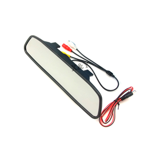 Safety Driving 2 Ways <strong>RCA</strong> <strong>Input</strong> <strong>LCD</strong> Screen 12V-24V Universal Mount Clip-On <strong>Display</strong> 4.3&quot; Vehicle Rear View Mirror Car Monitor - Product Image 3