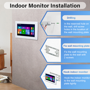 Wifi Tuya Video Intercom RJ45 <strong>TCP</strong>/<strong>IP</strong> Multi Apartment 7 Inch Wired Intercom Door Access <strong>Control</strong> System Video Door Phone - Product Image 5