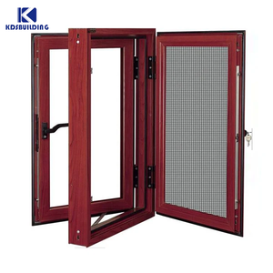 Ventana de vidrio abatible deslizante multigrande Marco de ventana de aluminio de doble acristalamiento Ventana de aluminio con mosquitera - Product Image 5