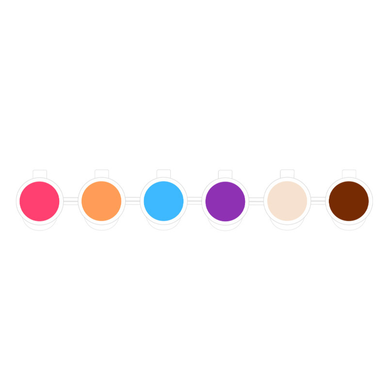 6 couleurs -5 ml