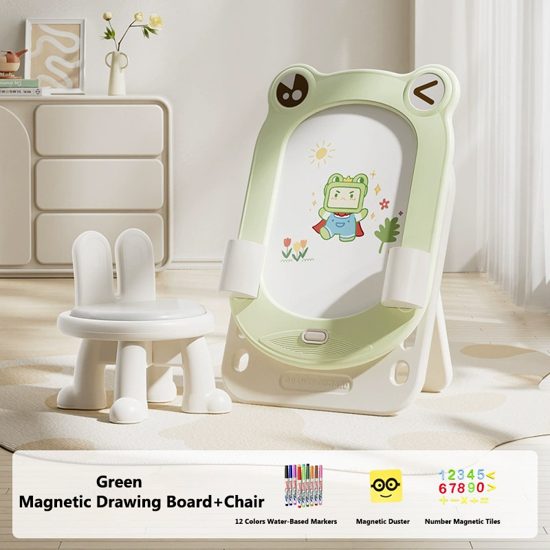 Magnetic Drawing Board+Chair -Green