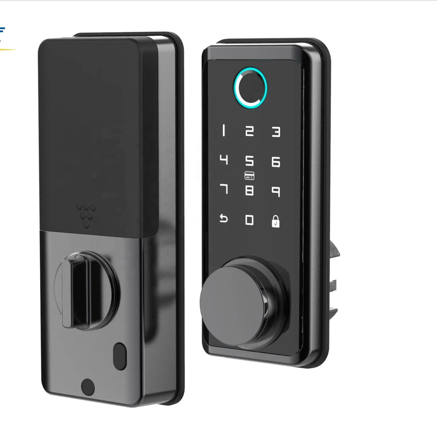 HFSecurity BLE Tuya App Inalámbrico Huella Dactilar Contraseña Smart Home Door Lock Hotel Control remoto Cerradura de puerta