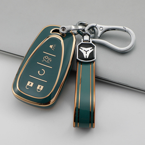 Premium yumuşak TPU araba anahtarı durum kapak kabuk için Chevrolet Equinox Malibu XL Cruze anahtarlıklar çanta anahtarlığı aksesuarları fabrika