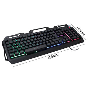 RGB Teclado mecánico Ratón auriculares Combo Escritorio con cable 104 teclas Teclado para juegos para computadora PC - Product Image 6