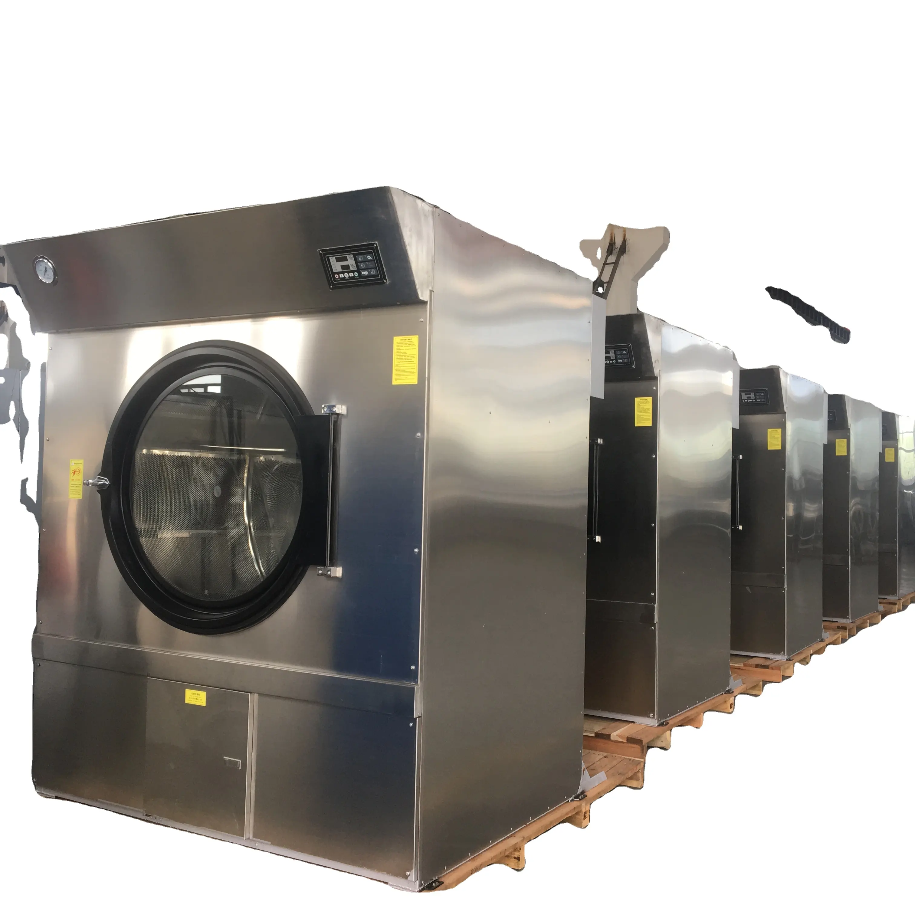 180kg otomatik paslanmaz çelik kurutma makinesi otel giysileri çamaşır endüstriyel kurutma makinesi buhar/elektrik/gaz ısıtma