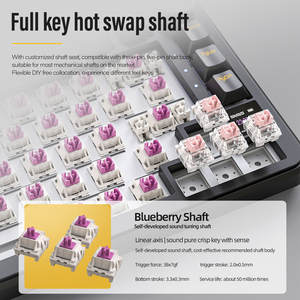 Attack Shark X85 PRO Smart RGB Backlight Teclado de escritorio de tecla completa con Hot Plug Swap Game Gaming Teclado mecánico - Product Image 6