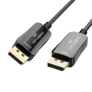 8K 60Hz 4K 144Hz 1.4 Ultra Speed HDR Dynamic AOC Active Fiber Optic Displayport Display Port DP Cable for High Definition Screen - Product Image 1