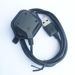 (Large <strong>Size</strong> for Men)Replacement Dock Charger <strong>Cradle</strong> for Garmin Forerunner 25 Smartwatch USB Charging Cable Clip Running Watch - Product Image 1