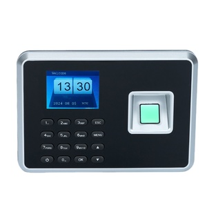 Relojes de tiempo para empleados Oficina de pequeñas empresas Reloj de tiempo de huellas dactilares Máquina de tiempo de entrada y salida automática - Product Image 1