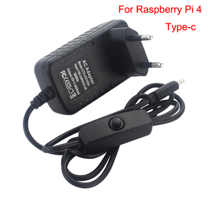 Power Supply 5V 3A Type-C Power Adapter with ON/OFF Switch EU US UK AU Charger for RPI 4 Model B for <strong>Raspberry</strong> <strong>Pi</strong> 4 Model B - Product Image 2