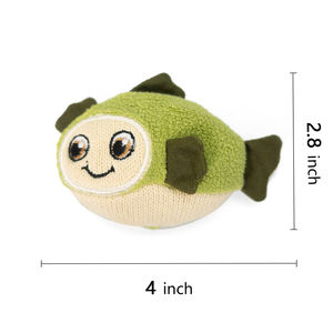 ペット用品屋内インタラクティブキャットニップ充填ぬいぐるみカスタムプリントシミュレーションペット猫魚のおもちゃ猫用 - Product Image 5