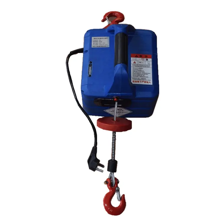 Portable 500kg 220v mini wire rope motor electric hoist lifting traction hoist
