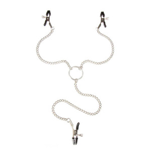 Customizable Clitoral Clamp <strong>Clip</strong> with Three-Head Chain Ring BDSM <strong>Sex</strong> Toy for One's Fun - Product Image 2