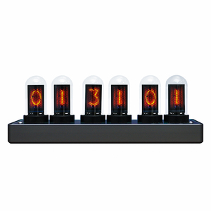 Современные DIY Nixie трубчатые часы с имитацией IPS дисплеем цифровые часы 6-значные светодиодные Полочные часы - Product Image 4
