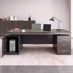 Mesa DE OFICINA DE MADERA multiusos de estilo moderno Diseño integrado simple para computadora PC Laptop Escritorio Estudio para uso en el hogar y la Oficina - Product Image 3