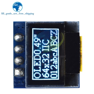TZT 0,49 Zoll OLED-Display LCD-Modul Weiß 0,49 "Bildschirm 64x32 I2C IIC-Schnitts telle SSD1306 Treiber für Arduino AVR STM32