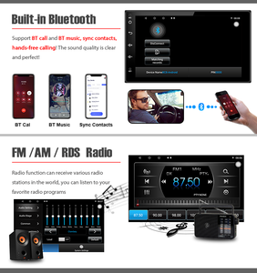 Touch Screen Headunit 2 Double Din 7 Inch <strong>Android</strong> Car Radio Gps System With BT Tv Rear View <strong>Input</strong> Mirror Link Function Car <strong>Video</strong> - Product Image 5