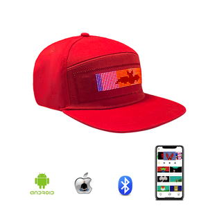 <strong>LED</strong> Cap with Programmable APP Control <strong>LED</strong> Matrix Scrolling Text Display Message Snapback Hat for Club Party Hat Cap - Product Image 2