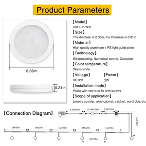 Năng lượng hiệu quả có thể kết nối hardwired thiết kế điều khiển từ xa hiển thị dưới tủ chiếu sáng tủ quần áo Showcase cầu thang 12V Puck ánh sáng - Product Image 4