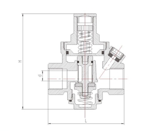 Shanghai Lianggong ağır tip DN15-DN50 su basıncı regülatörü ve azaltma valfi medya suyu - Product Image 3