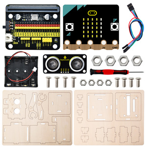 Kit di giocattoli educativi per la programmazione di stelo Kit Robot per il rilevamento della distanza fai da te con Micro-bit Board Kit di apprendimento robotica per avviamento - Product Image 3