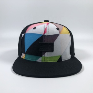 OEM Premium Acrylic Unisex 6 <strong>Panel</strong> Flat Brim Sports Caps With Sublimation Printing Design Leather <strong>Patch</strong> Custom Snapback Hat - Product Image 5