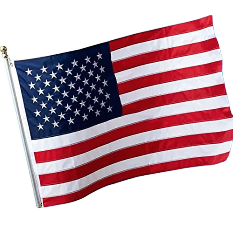 2024 Ventas directas de fábrica 90*150cm Campaña Interior Exterior Banderas de América personalizadas Bandera nacional de todos los países