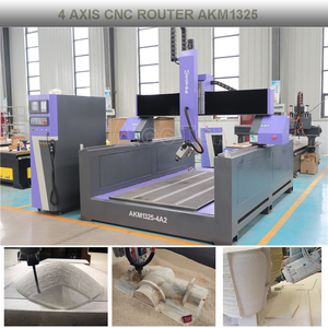 Enrutador Cnc de eje Z alto Máquina enrutadora de madera Cnc de 4 ejes Centro de mecanizado de 4 ejes Máquina de corte Cnc de madera para trabajos 3D 4D - Product Image 3