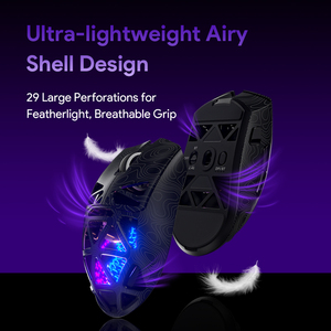 M6 PAW3395 RGB Ultra-leggero Mini Gaming Mouse 2.4G BT Wireless USB ergonomico Laser ricaricabile con cavo Inalambrico Mouse Computer - Product Image 3