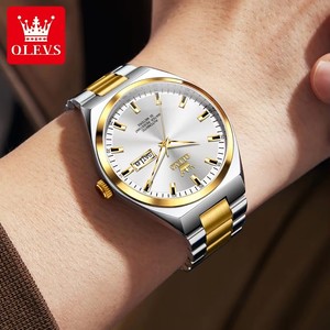 OLEVS 9907 orologio uomo meccanico nuovo Multi funzionale doppio calendario originale semplicità automatica inossidabile orologi da polso da uomo - Product Image 2