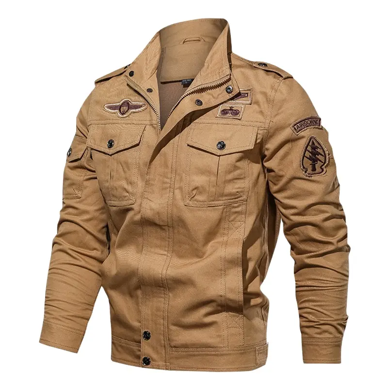 하이 퀄리티 착용 저항 및 방수 남자 폭격기 재킷 비행 야구 빈티지 대학 재킷