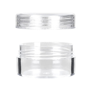 <strong>5ml</strong> 7ml 10ml clear PS <strong>Jar</strong> Plastic <strong>Container</strong> with Silicone Insert - Product Image 4