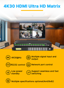 Seamless <strong>Hdmi</strong> <strong>Matrix</strong> <strong>Switcher</strong> 16 Port 4x4 8x8 EDID RS232 <strong>8</strong> Displays Video Wall Controller Control 4k <strong>Matrices</strong> Switch <strong>Hdmi</strong>