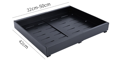 profondeur 42cm largeur 32-50cm noir