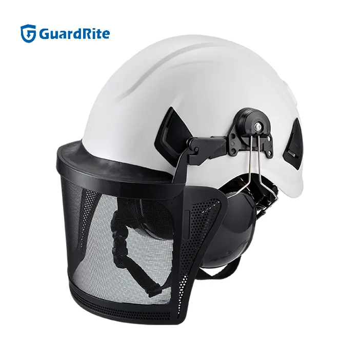 Hochwertige Abs verstellbare Outdoor-Sport-Schutzhelme mit Schutz-Ohren schützer und Gesichts schutz