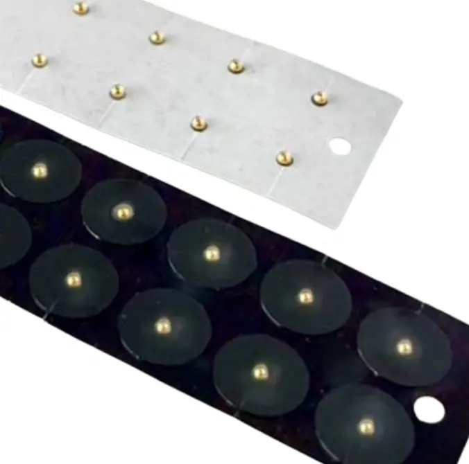 20 Stuks Auriculaire Puntsticker 24K Gouden Oorzaadjes Voor Ooracupunctuur Met Doorzichtig Tape-Papier