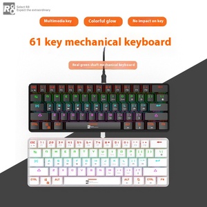 Teclado mecánico electrónico de competición de 61 teclas, separación de línea clave RK, periférico de mano mecánico enchufable para ordenador - Product Image 2