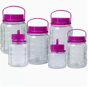 จัดการขวดแก้วชง2L เพื่อ20L ภาชนะหมักด้วยฝาพลาสติก3L 5L ขวดแก้ว10L - Product Image 2
