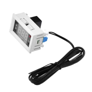 DC 5V/12V/24v迷你发光二极管数字温度控制器开关制冷/加热控制继电器输出 - Product Image 1