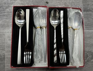 Thanh Lý Bán-12 cái thiết lập dao kéo, 6 bữa ăn tối thìa & 6 dĩa, giảm giá Bộ đồ ăn - Product Image 4