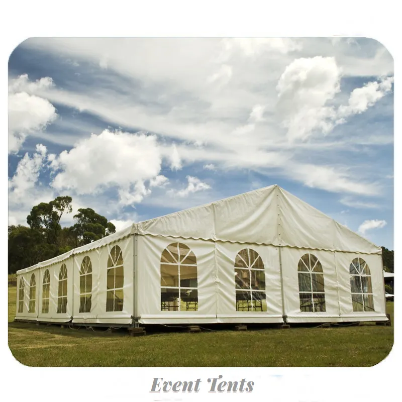 Barraca de casamento 15m x 20m, grande tecido de pvc branco