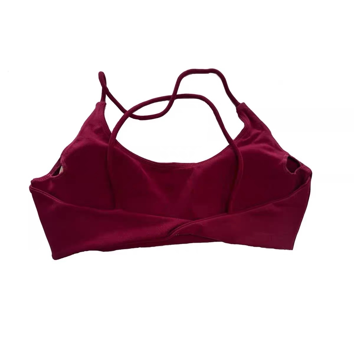 Soutien-gorge rouge vin