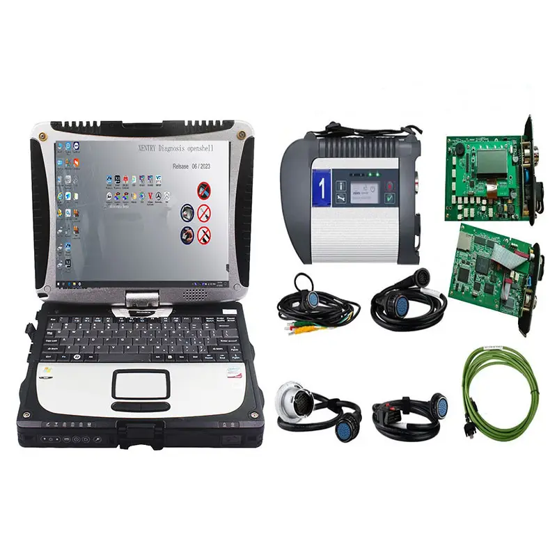 MB Star C4 plus SD Connect Compact 5-Sterne-Diagnose mit SSD Plus Laptop CF19 C4-Software installiert