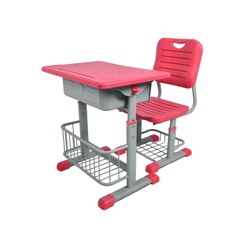 Mobilier de classe table d'étude pour élèves ensemble de chaises et de bureaux réglables pour l'école primaire