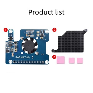 PI5 5 5V 12V PoE HAT RasPi RPI Power Over Ethernet Módulo Ventilador Refrigeración Disipador de calor Placa de expansión HAT para Raspberry Pi 5 - Product Image 6