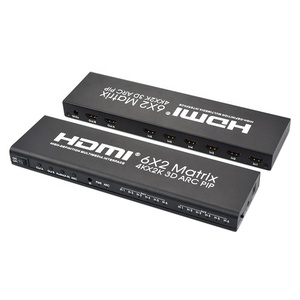 Xput 4K 60Hz 6x2 HDMIマトリックススイッチャー6x2HDMIマトリックススイッチ6In2Outサポート3DARCオーディオ - Product Image 1
