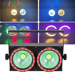 Cob PAR STAGE 2-Eyes 100W ไฟ LED โทนอุ่นและขาวหรือ RGB วงแหวน LED ผสมกับแถบสำหรับงานแต่งงานและโบสถ์ - Product Image 1